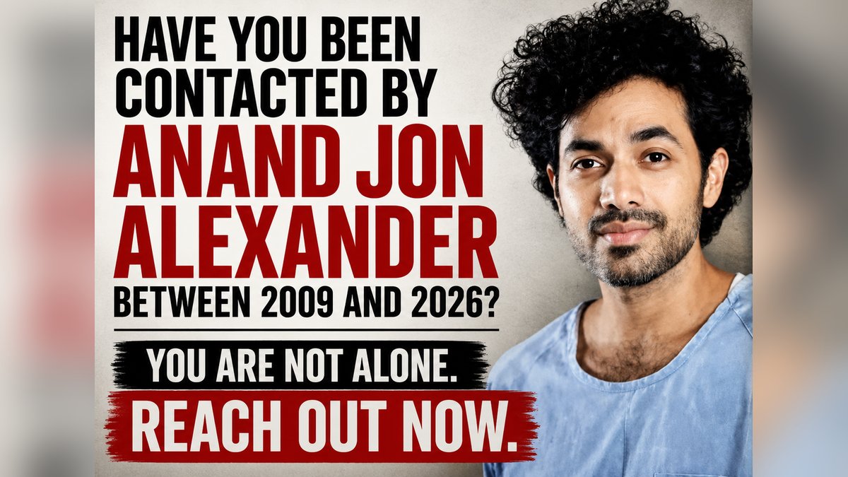 Have you been contacted by Anand Jon Alexander? Reach out.